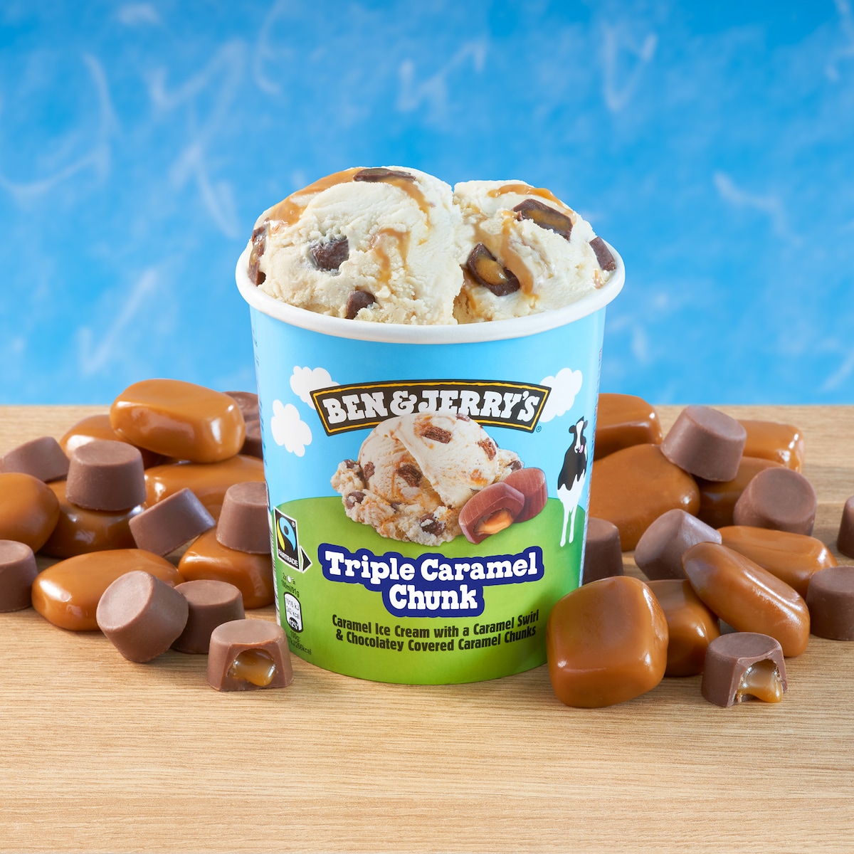 Triple Caramel Chunk Ice Cream - Pint 3 / 3