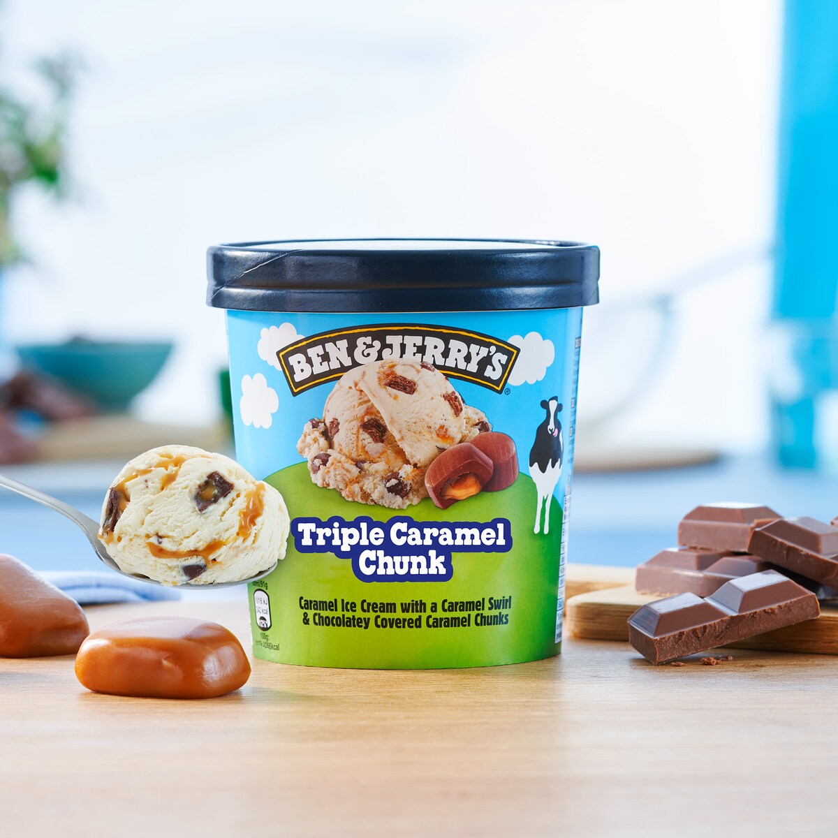 Triple Caramel Chunk Ice Cream - Pint 1 / 3