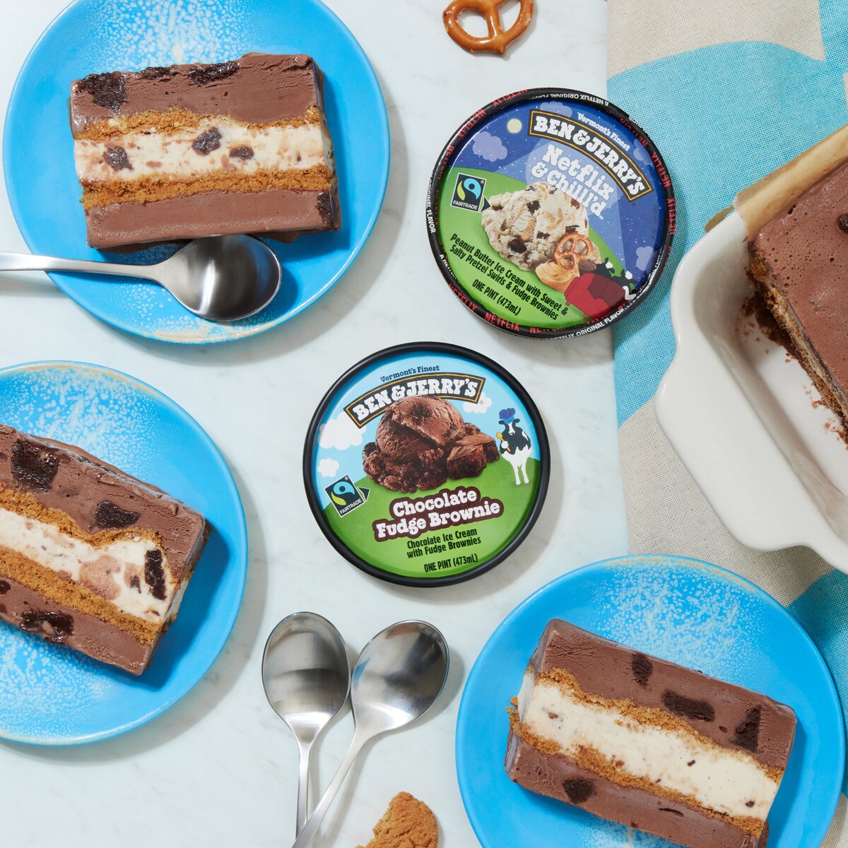 RECIPE: Chocolate Peanut Butter Ice Cream Slices