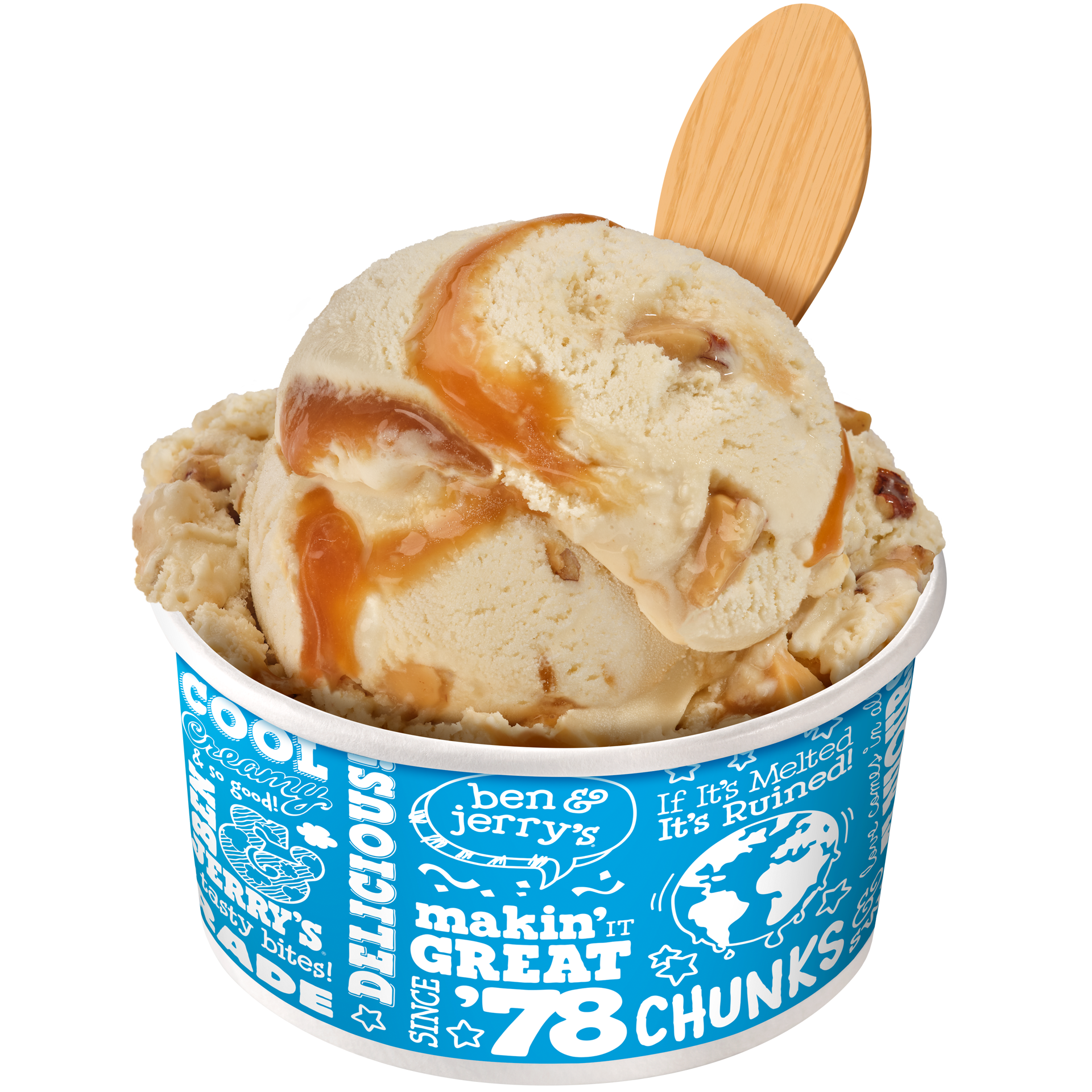 Nuts for Caramel Original Ice Cream in Scoop Shops